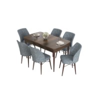 Комплект для столовой Hanah Home Eva Baroque Grey фото №2 — интернет-магазин Desire.md