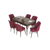 Комплект для столовой Hanah Home Eva Baroque Burgundy фото №2 — интернет-магазин Desire.md