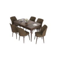 Комплект для столовой Hanah Home Eva Baroque Brown фото №2 — интернет-магазин Desire.md