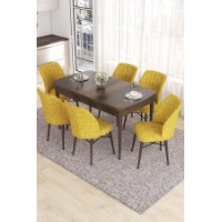 Комплект для столовой Hanah Home Eva Baroque Mustard