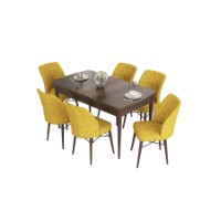 Комплект для столовой Hanah Home Eva Baroque Mustard фото №2 — интернет-магазин Desire.md