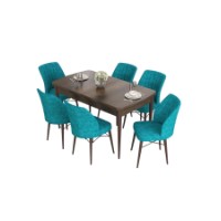 Комплект для столовой Hanah Home Eva Baroque Turquoise фото №2 — интернет-магазин Desire.md