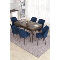 Комплект для столовой Hanah Home Eva Baroque Navy Blue