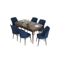 Комплект для столовой Hanah Home Eva Baroque Navy Blue фото №2 — интернет-магазин Desire.md