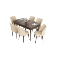 Комплект для столовой Hanah Home Eva Baroque Cream фото №2 — интернет-магазин Desire.md