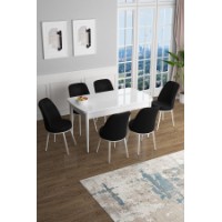 Комплект для столовой Hanah Home Han White Black