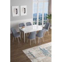 Комплект для столовой Hanah Home Han White Grey