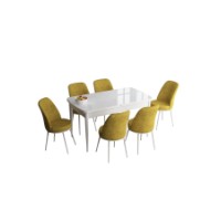 Комплект для столовой Hanah Home Han White Mustard фото №2 — интернет-магазин Desire.md