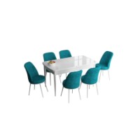 Комплект для столовой Hanah Home Han White Turquoise фото №2 — интернет-магазин Desire.md