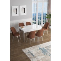 Комплект для столовой Hanah Home Han White Tile Red