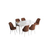 Комплект для столовой Hanah Home Han White Tile Red фото №2 — интернет-магазин Desire.md