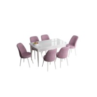 Комплект для столовой Hanah Home Han White Pink фото №2 — интернет-магазин Desire.md