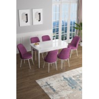 Комплект для столовой Hanah Home Han White Purple