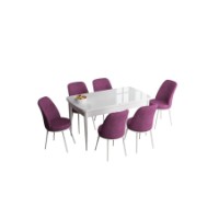 Комплект для столовой Hanah Home Han White Purple фото №2 — интернет-магазин Desire.md