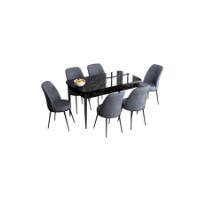 Комплект для столовой Hanah Home Han Black Marble Fume фото №2 — интернет-магазин Desire.md