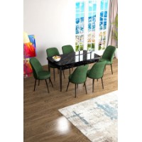 Комплект для столовой Hanah Home Han Black Marble Khaki