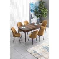 Комплект для столовой Hanah Home Han Baroque Cappuccino