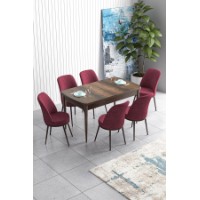 Комплект для столовой Hanah Home Han Baroque Burgundy