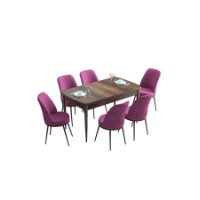 Комплект для столовой Hanah Home Han Baroque Purple фото №2 — интернет-магазин Desire.md