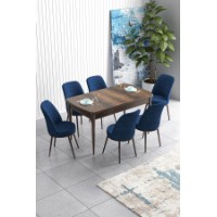 Комплект для столовой Hanah Home Han Baroque Navy Blue