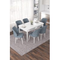 Комплект для столовой Hanah Home Nef White Grey