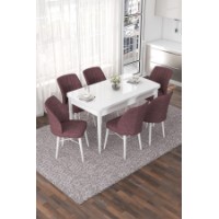 Комплект для столовой Hanah Home Nef White Dusty Rose