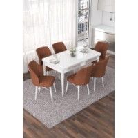 Комплект для столовой Hanah Home Nef White Tile Red