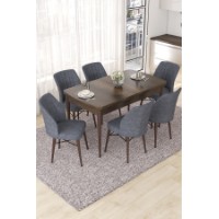 Комплект для столовой Hanah Home Nef Baroque Fume