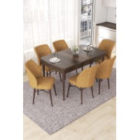 Комплект для столовой Hanah Home Nef Baroque Cappuccino