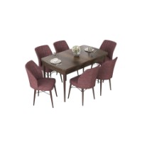 Комплект для столовой Hanah Home Nef Baroque Dusty Rose фото №2 — интернет-магазин Desire.md
