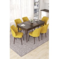 Комплект для столовой Hanah Home Nef Baroque Mustard