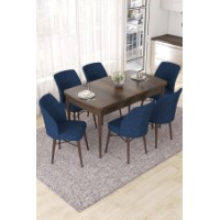 Комплект для столовой Hanah Home Nef Baroque Navy Blue