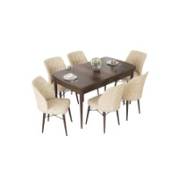 Комплект для столовой Hanah Home Nef Baroque Cream фото №2 — интернет-магазин Desire.md