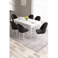 Комплект для столовой Hanah Home Roz White Black