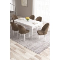 Комплект для столовой Hanah Home Roz White Brown