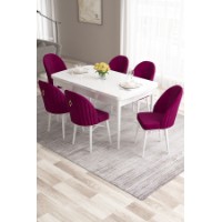 Комплект для столовой Hanah Home Roz White Damson