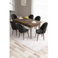 Комплект для столовой Hanah Home Roz Baroque Black