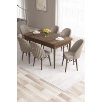 Комплект для столовой Hanah Home Roz Baroque Cappuccino