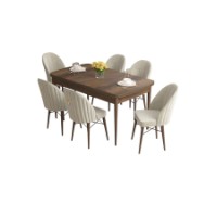 Комплект для столовой Hanah Home Roz Baroque Cream фото №2 — интернет-магазин Desire.md