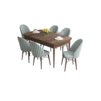 Set mobilă pentru bucătărie Hanah Home Roz Baroque Sea Green imaginea #2 — magazin online Desire.md