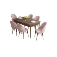 Комплект для столовой Hanah Home Roz Baroque Pink фото №2 — интернет-магазин Desire.md