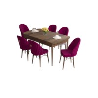 Комплект для столовой Hanah Home Roz Baroque Damson фото №2 — интернет-магазин Desire.md