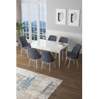 Set mobilă pentru bucătărie Hanah Home Zen White Fume