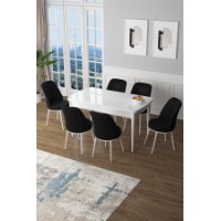 Комплект для столовой Hanah Home Zen White Black