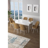 Комплект для столовой Hanah Home Zen White Cappuccino