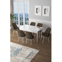 Комплект для столовой Hanah Home Zen White Brown