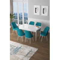 Комплект для столовой Hanah Home Zen White Turquoise