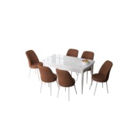 Комплект для столовой Hanah Home Zen White Tile Red фото №2 — интернет-магазин Desire.md