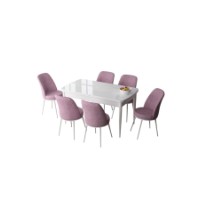 Комплект для столовой Hanah Home Zen White Pink фото №2 — интернет-магазин Desire.md