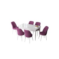 Комплект для столовой Hanah Home Zen White Purple фото №2 — интернет-магазин Desire.md